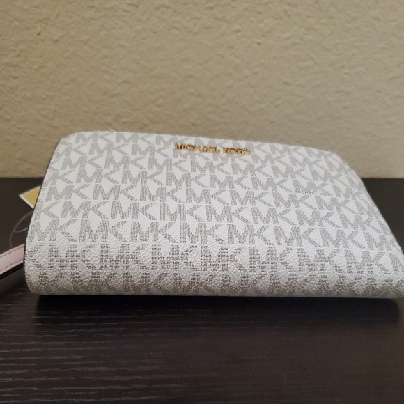 Michael kors Jet Set Double Zip Wristlet Wallet - Picture 5 of 9